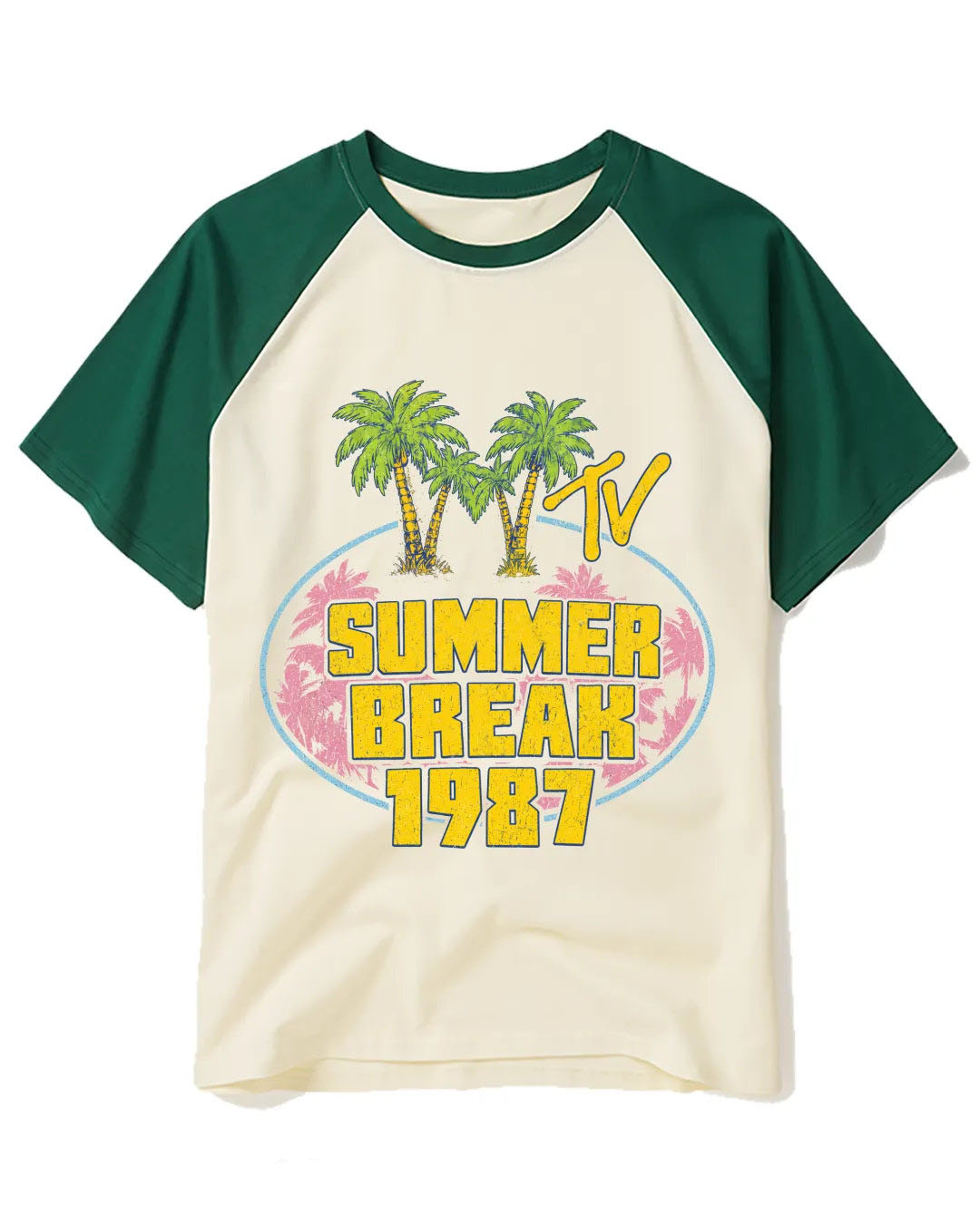 Summer Break 1987 Raglan Baseball T-Shirt