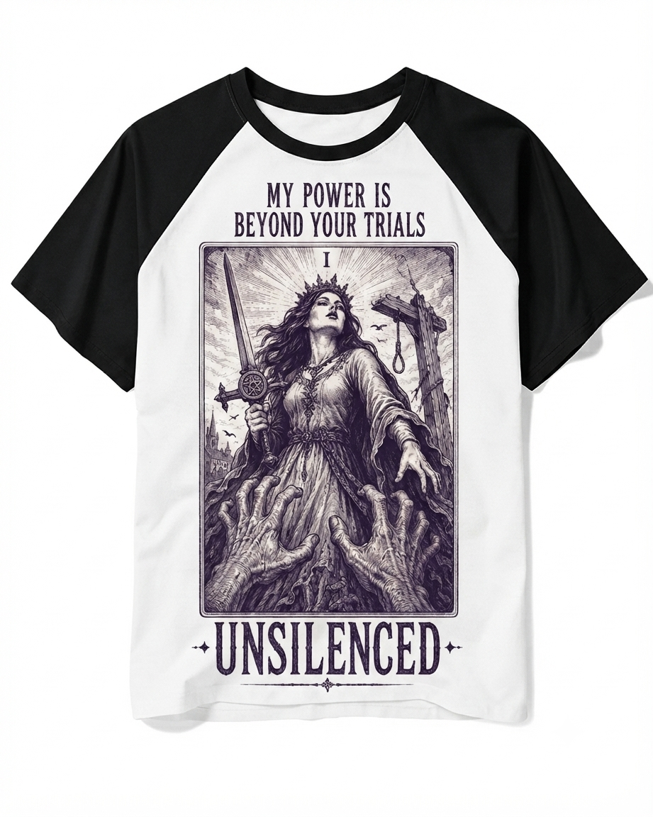 Edgy Unsilenced Feminist Statement Tee