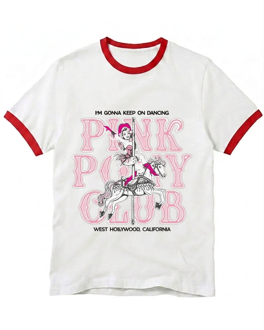 I'm Gonna Keep On Dancing 1950s Ringer T-shirt