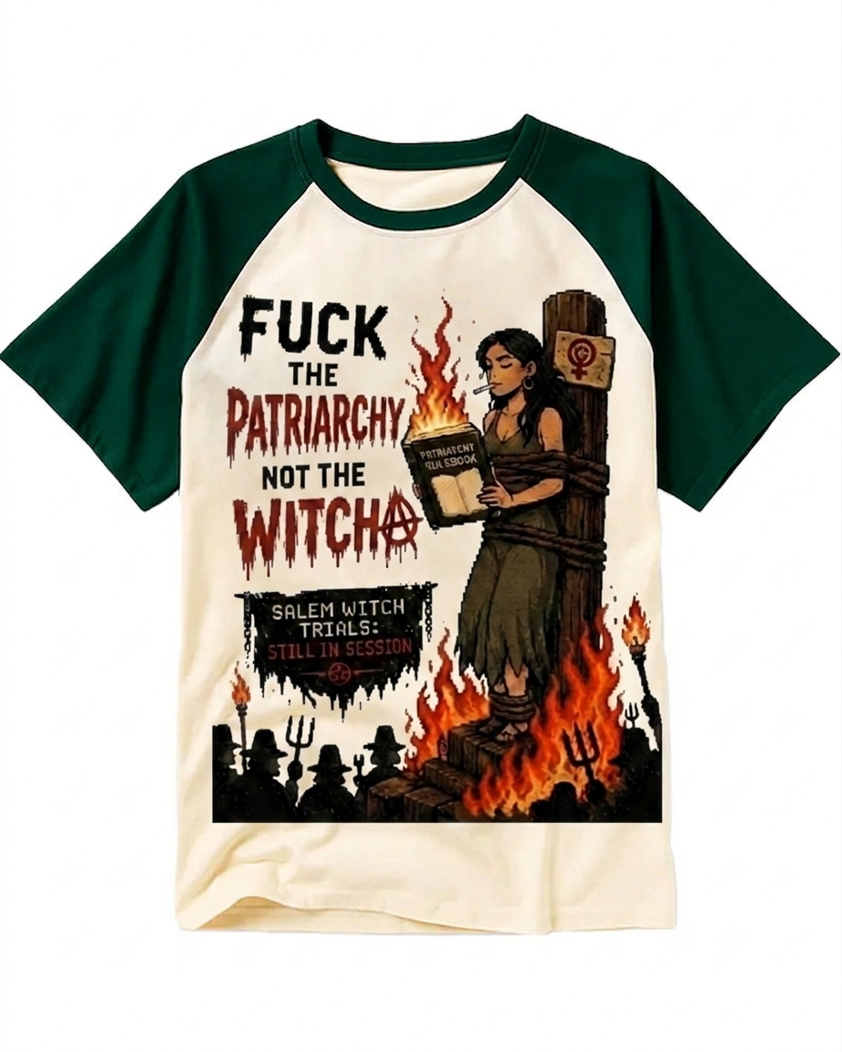 Retro Salem Witch Feminist Tee