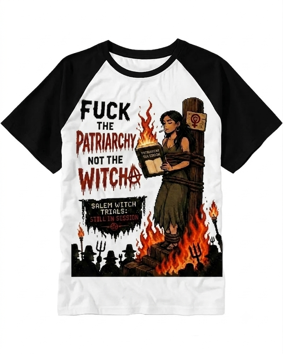 Retro Salem Witch Feminist Tee