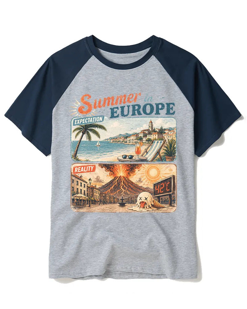 Vintage Sarcastic Vacation Humor Art Tee