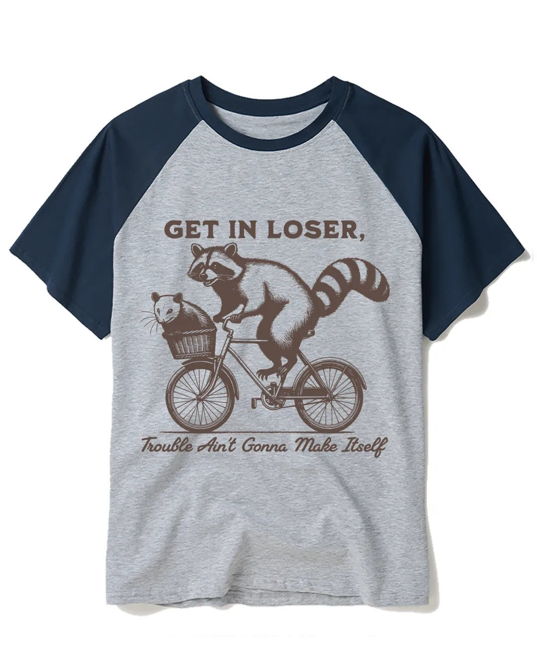 Get In Loser Raglan Baseball T-Shirt
