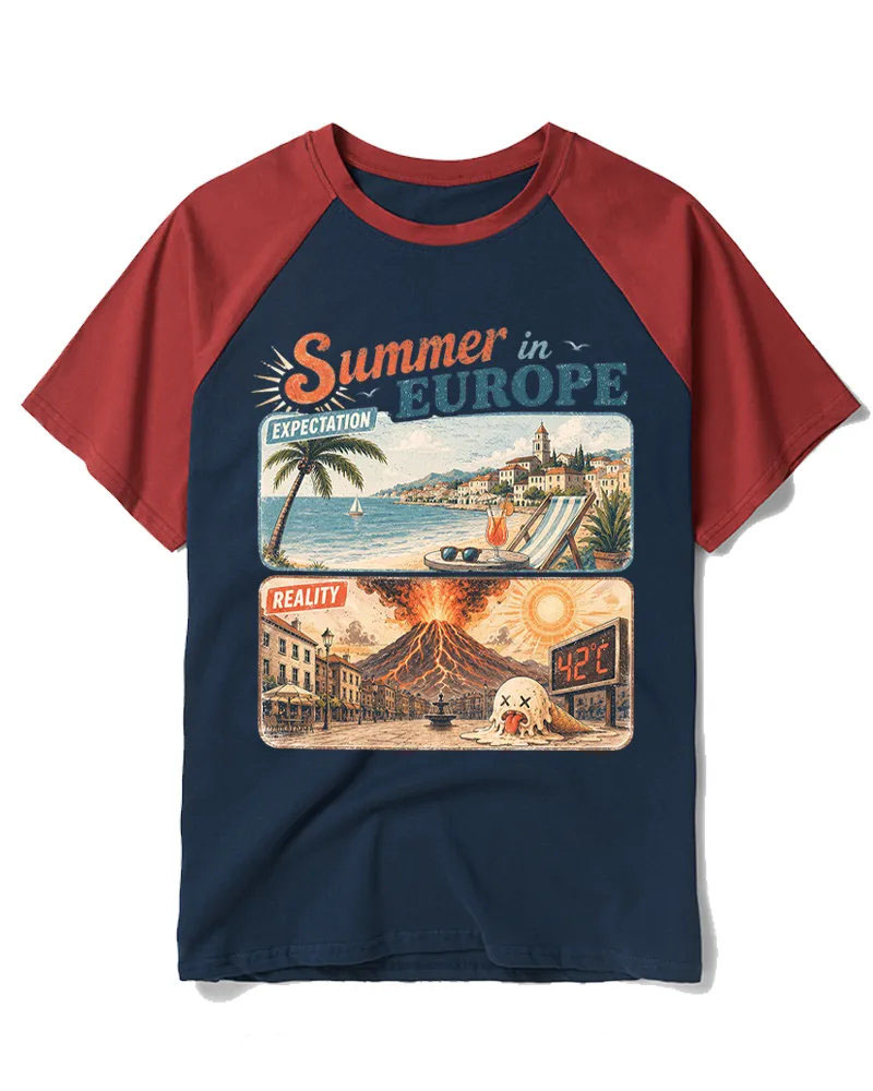 Vintage Sarcastic Vacation Humor Art Tee