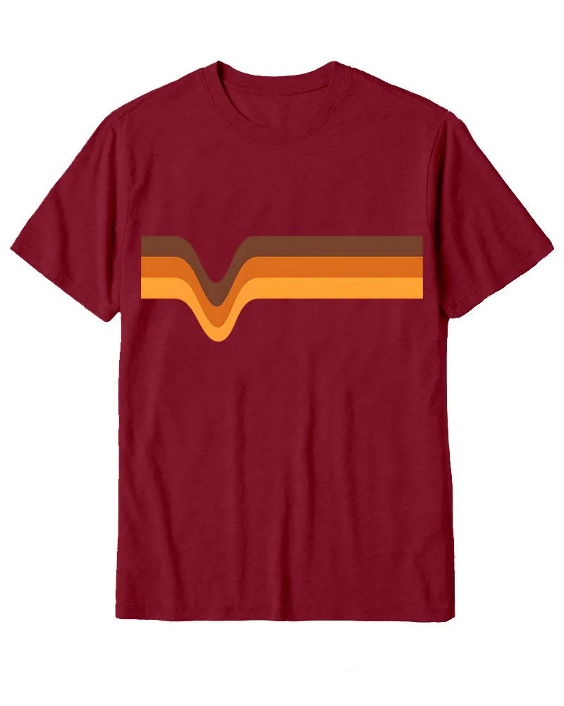 Retro 70s Wavy Stripe Graphic Tee