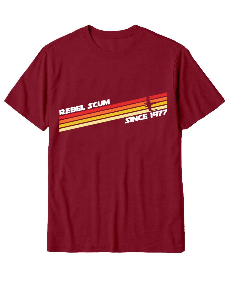 Retro Sci-Fi Striped Ship Graphic Tee