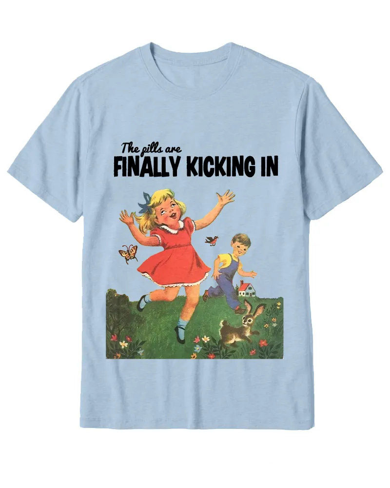 Funny Vintage Psychedelic Kids Art Tee