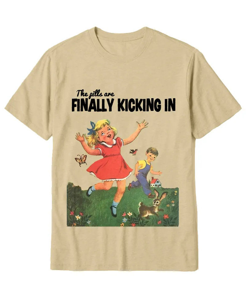 Funny Vintage Psychedelic Kids Art Tee