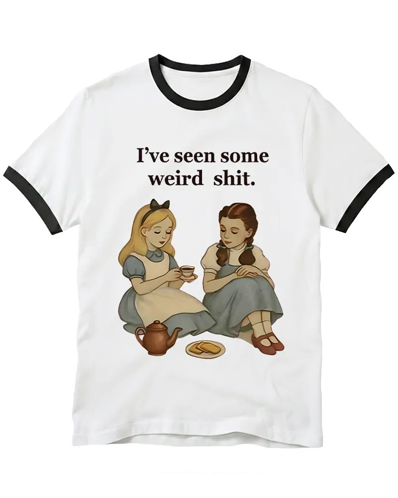 Weird Stuff 1990s Girl Ringer T-shirt