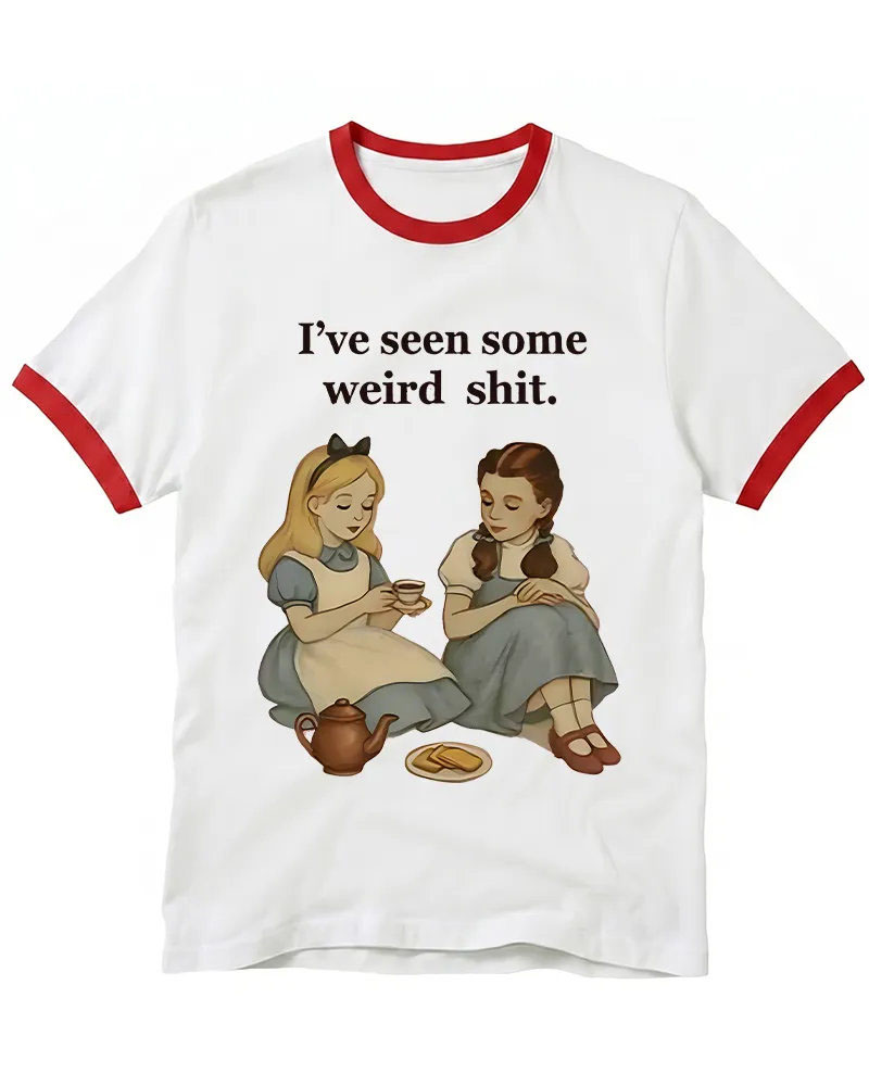 Weird Stuff 1990s Girl Ringer T-shirt