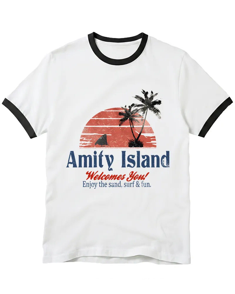 Enjoy The Sand 1970s Ringer T-shirt