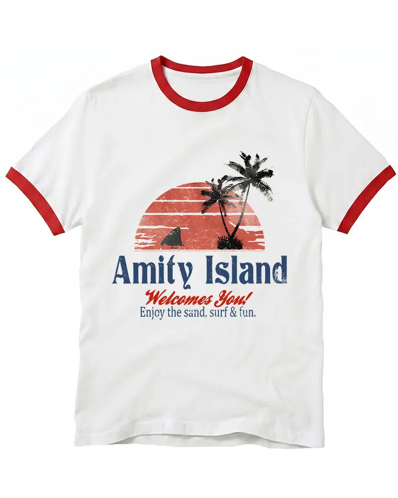Enjoy The Sand 1970s Ringer T-shirt