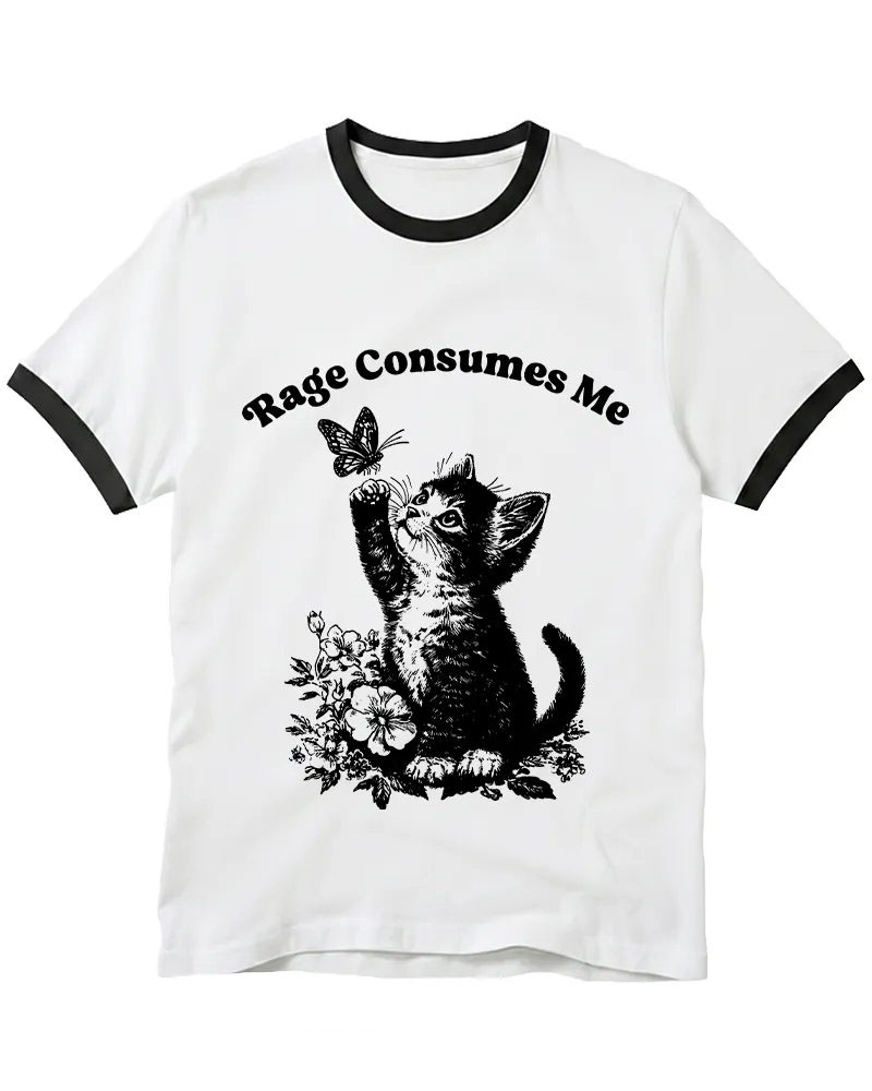 Rage Consumes Me Ringer T-shirt