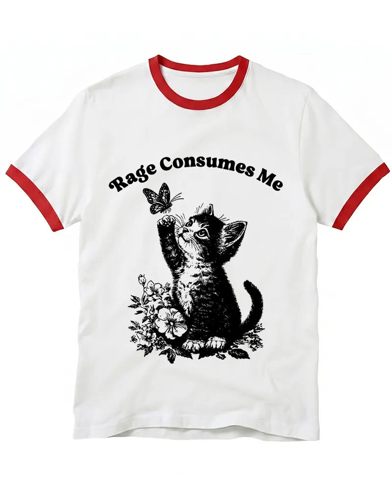 Rage Consumes Me Ringer T-shirt