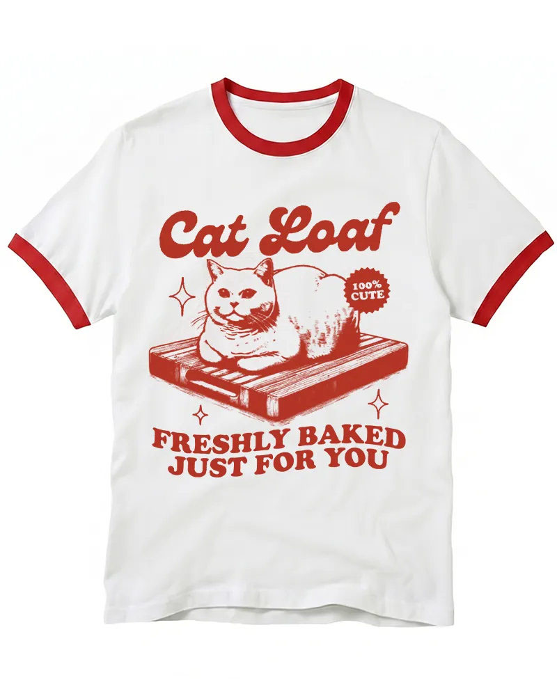 Cat Loaf 2010s Ringer T-shirt