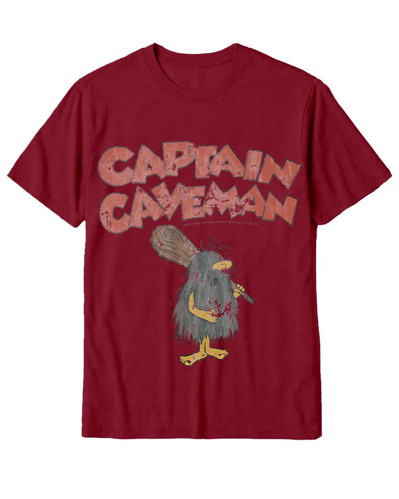 Retro Caveman Cartoon Graphic Tee