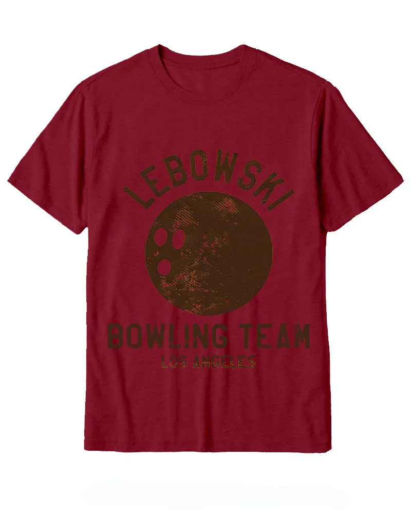 Lebowski Bowling Team Los Angeles 1980s Cotton T-Shirt