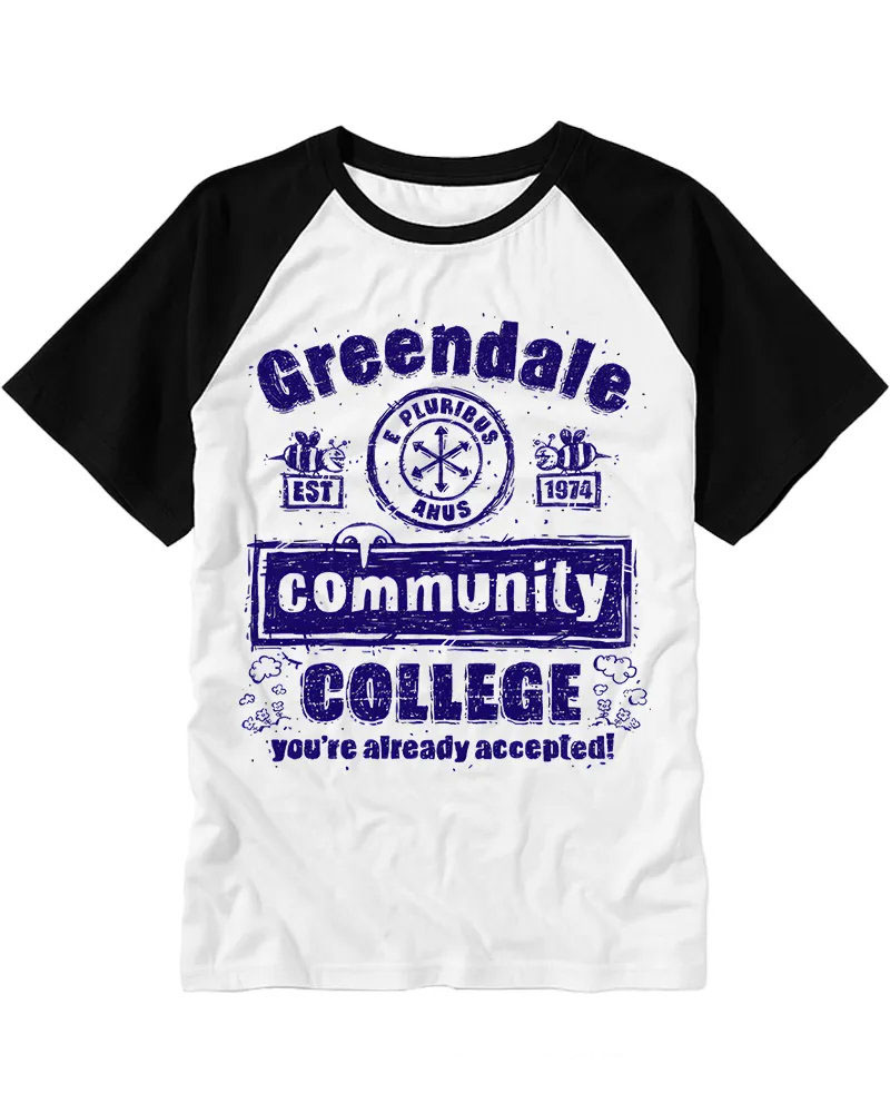 Vintage Blue Distressed School Art Tee