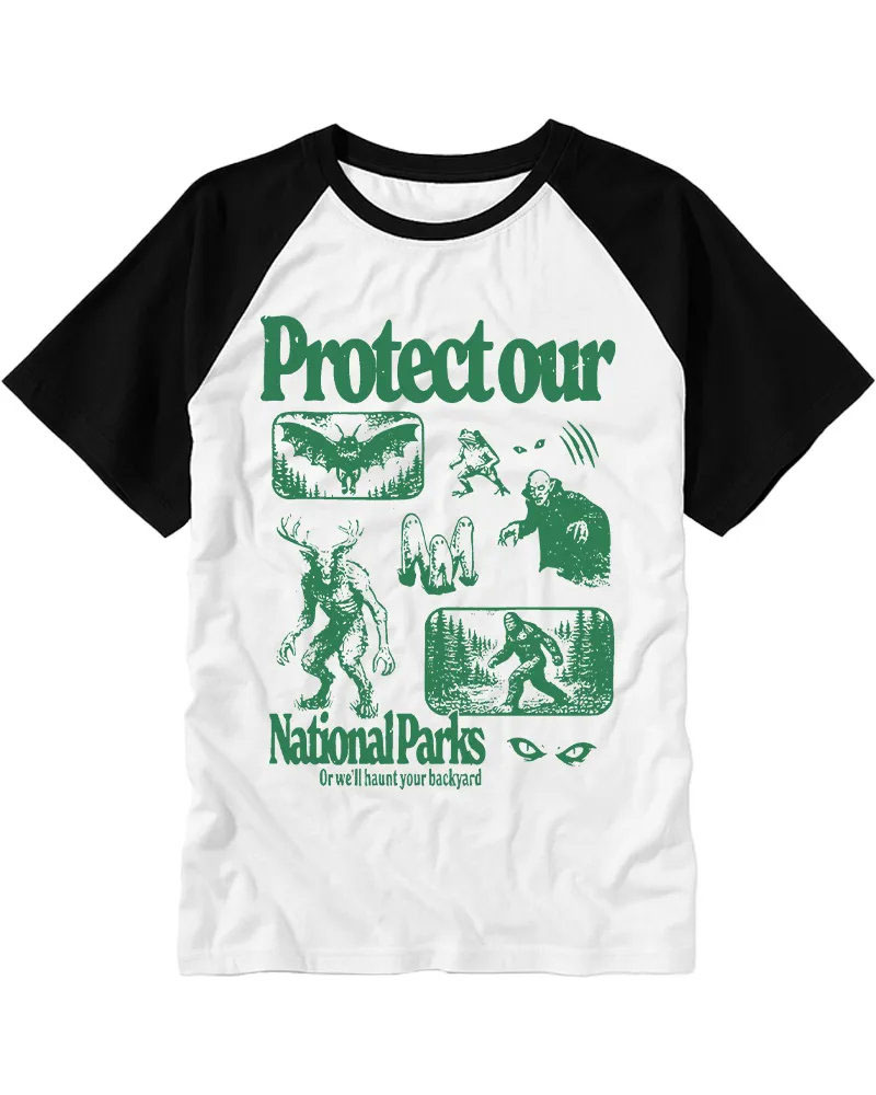 Vintage Forest Creature Monster Graphic Tee