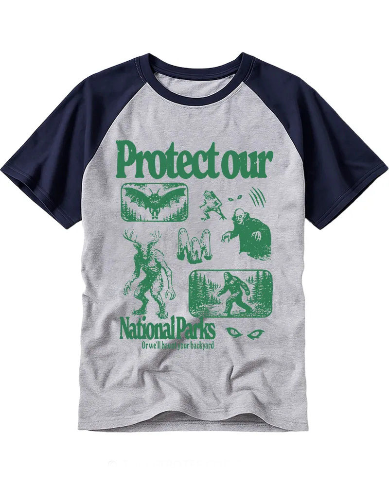 Vintage Forest Creature Monster Graphic Tee