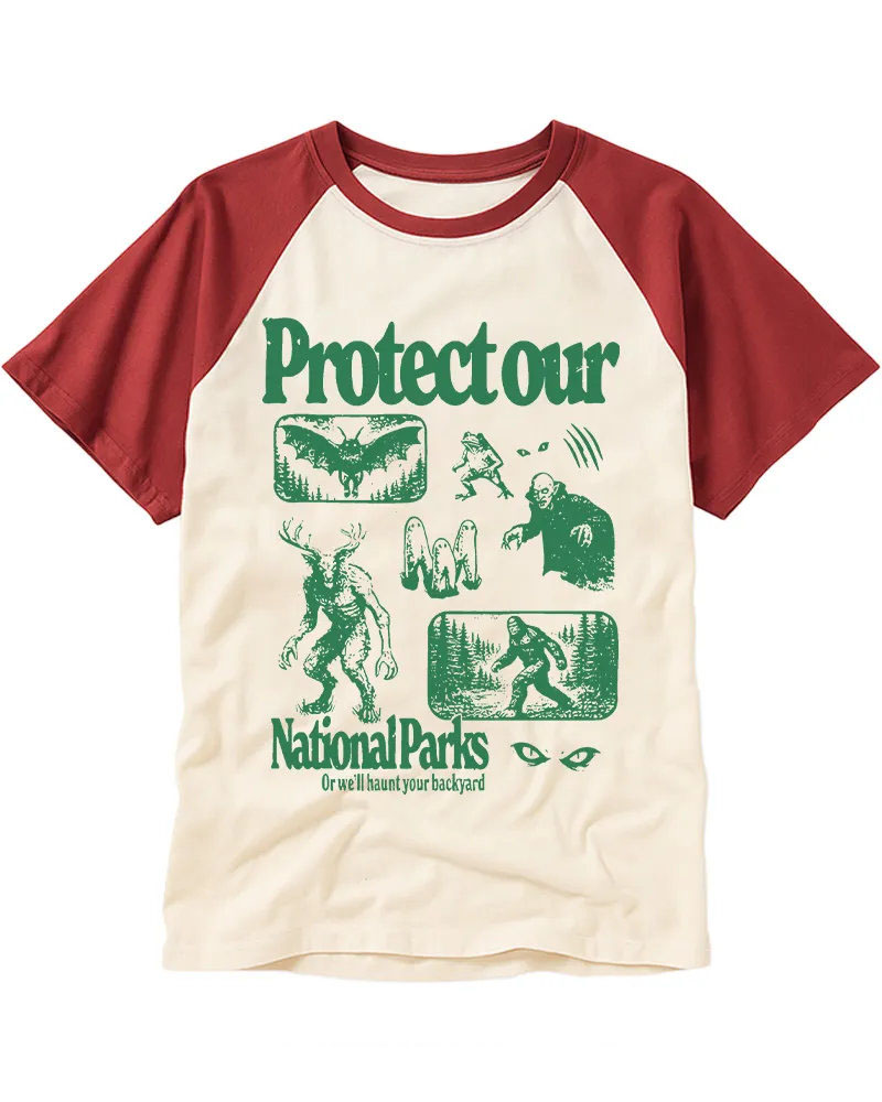 Vintage Forest Creature Monster Graphic Tee