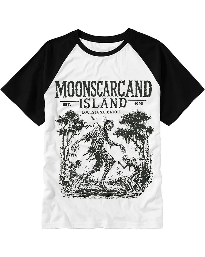 Vintage Swamp Creature Horror Art Tee
