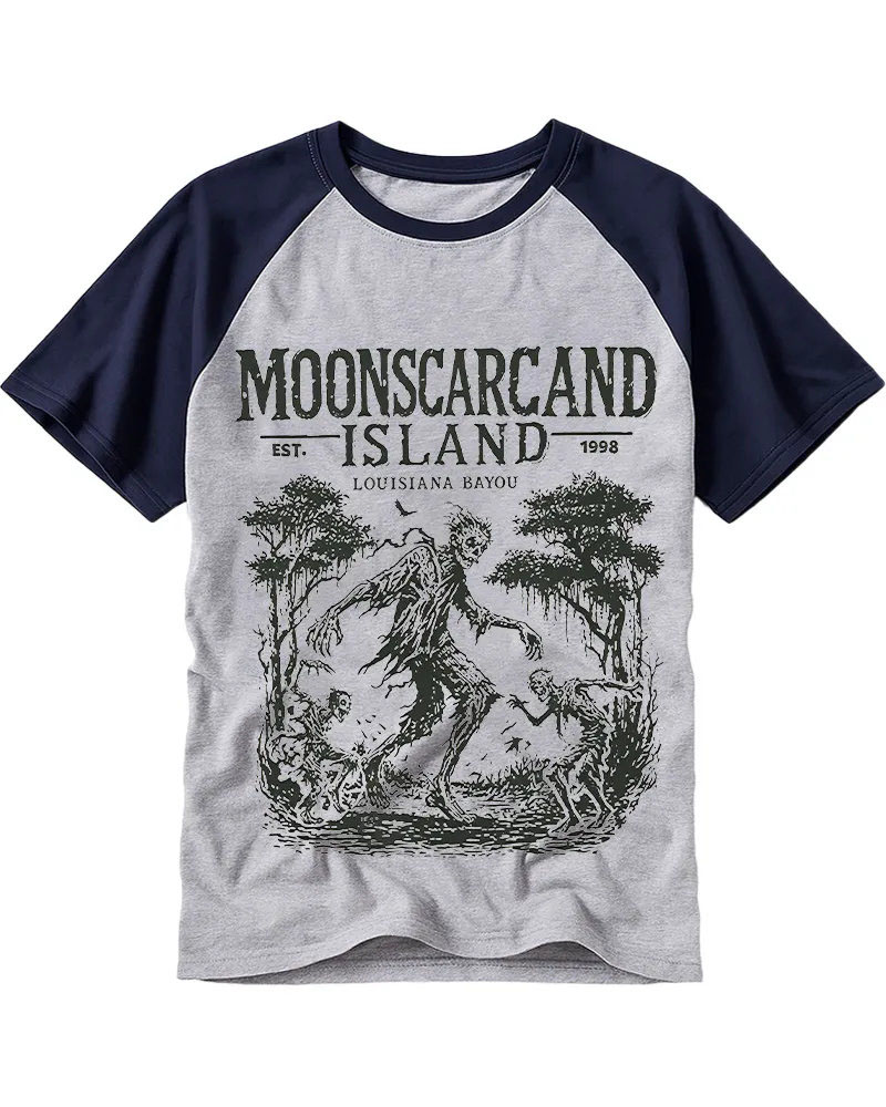 Vintage Swamp Creature Horror Art Tee