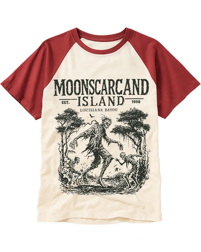Vintage Swamp Creature Horror Art Tee