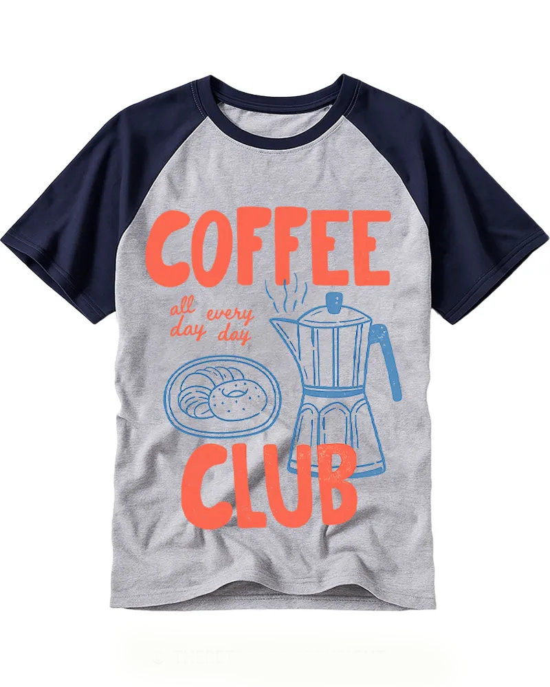 Funny Retro Coffee Lover Club Tee