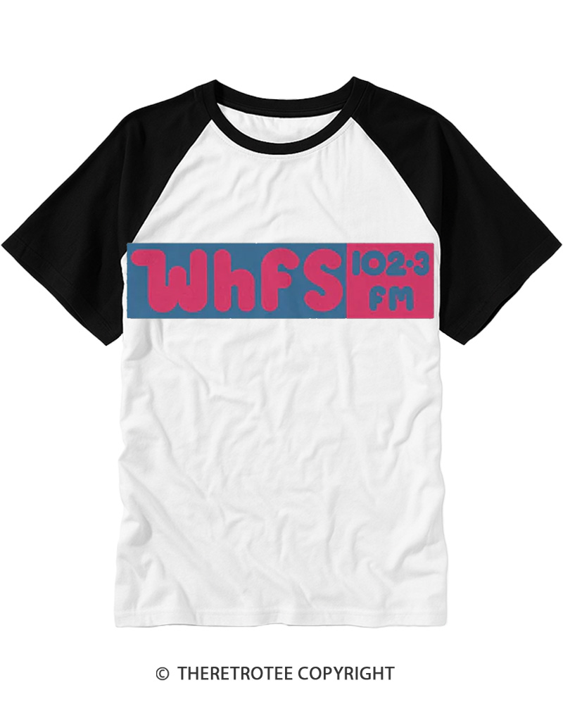 WHFS - Bethesda, MD 1980s Raglan Baseball T-Shirt image 2