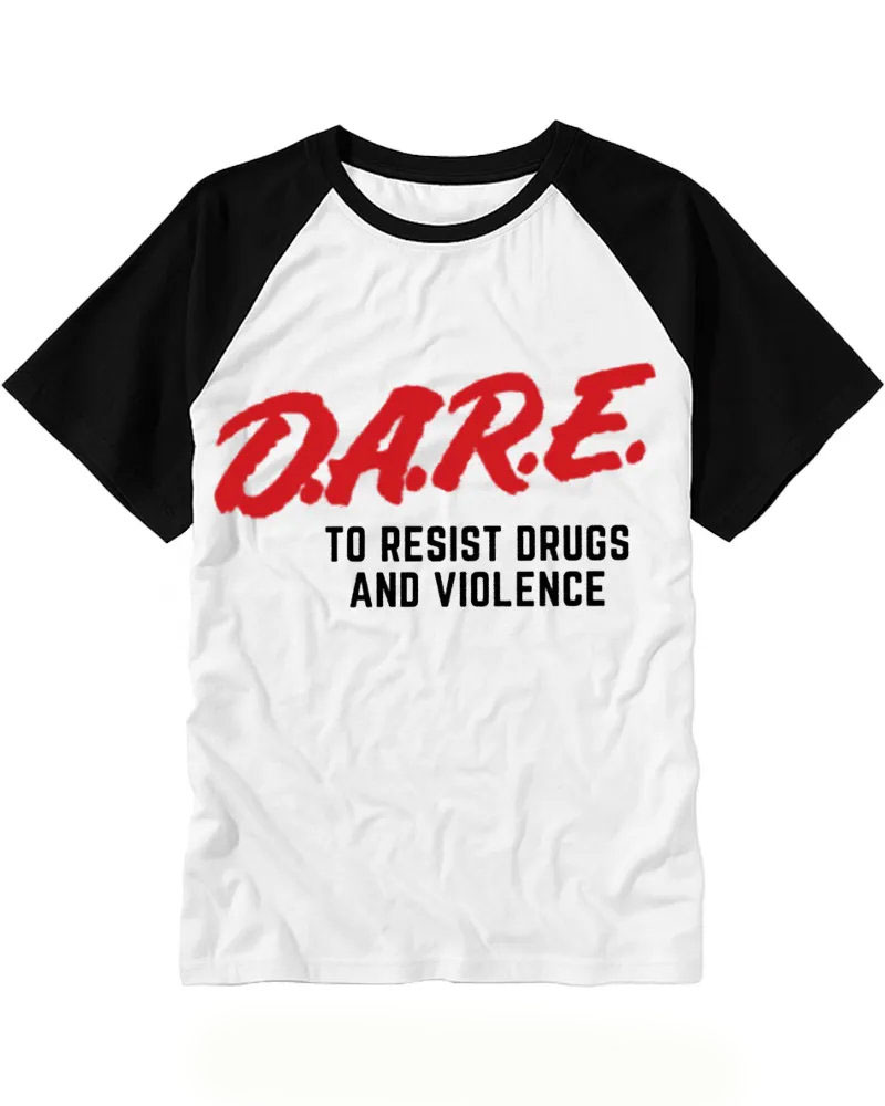 Vintage Red Brushstroke & Bold Text Print Tee