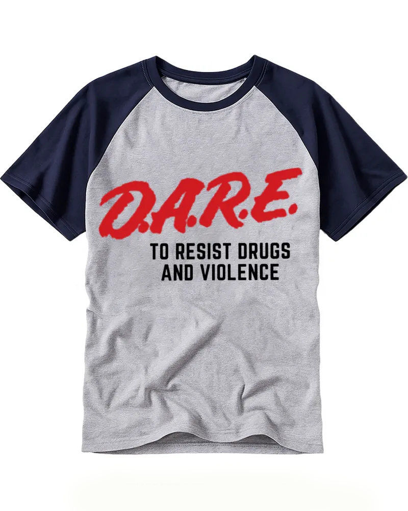 Vintage Red Brushstroke & Bold Text Print Tee