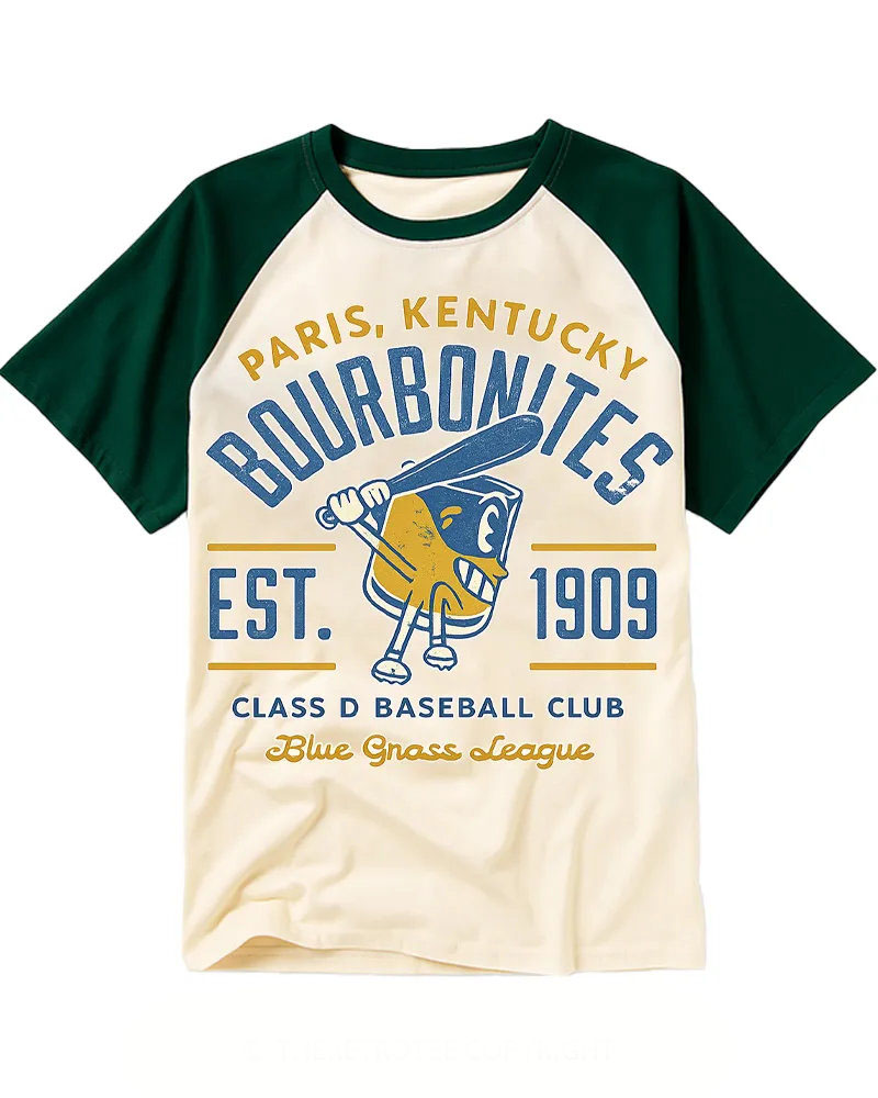 Vintage Minor League Baseball Graphic Raglan Tee