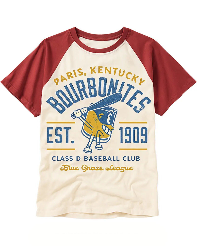 Vintage Minor League Baseball Graphic Raglan Tee