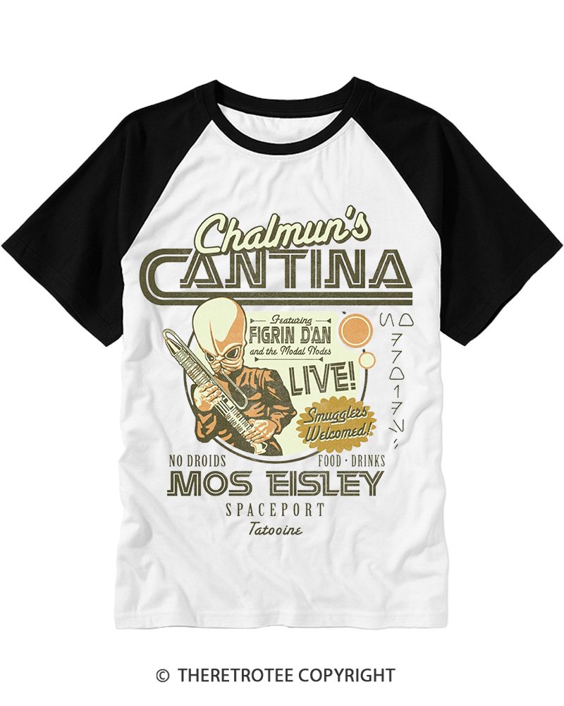 Chalmun's Cantina 1980s Raglan Baseball T-Shirt image 1