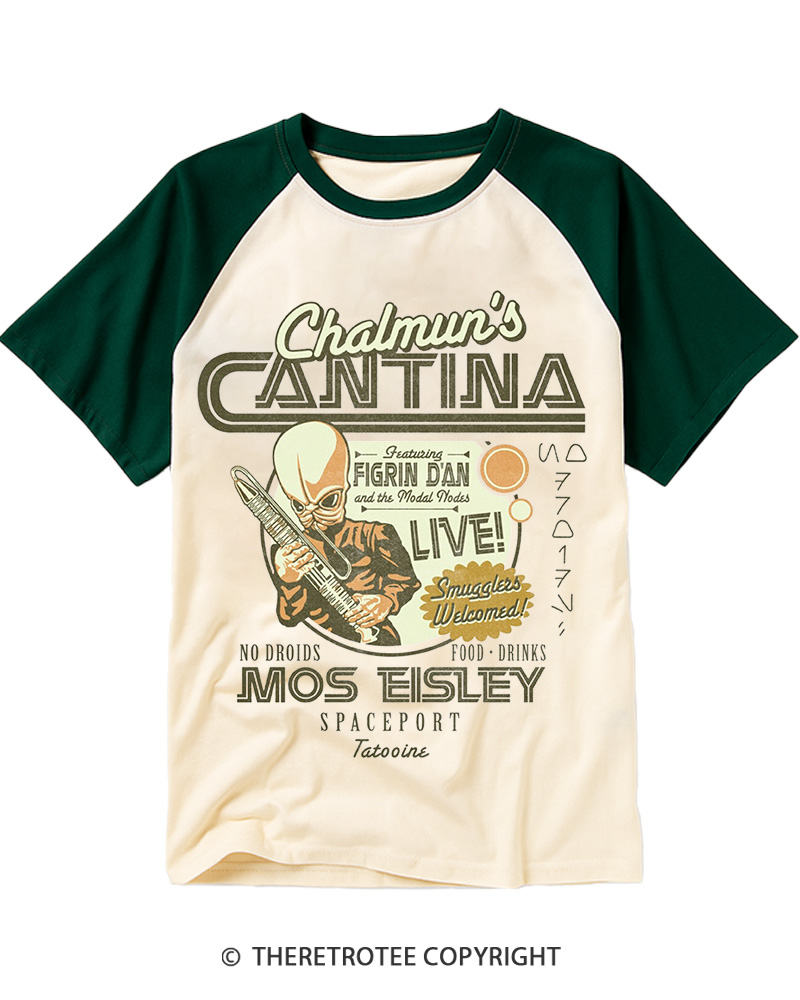 Chalmun's Cantina 1980s Raglan Baseball T-Shirt image 2