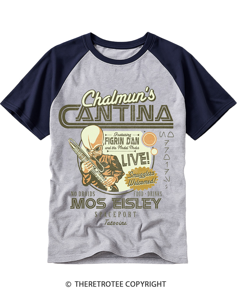 Chalmun's Cantina 1980s Raglan Baseball T-Shirt image 4