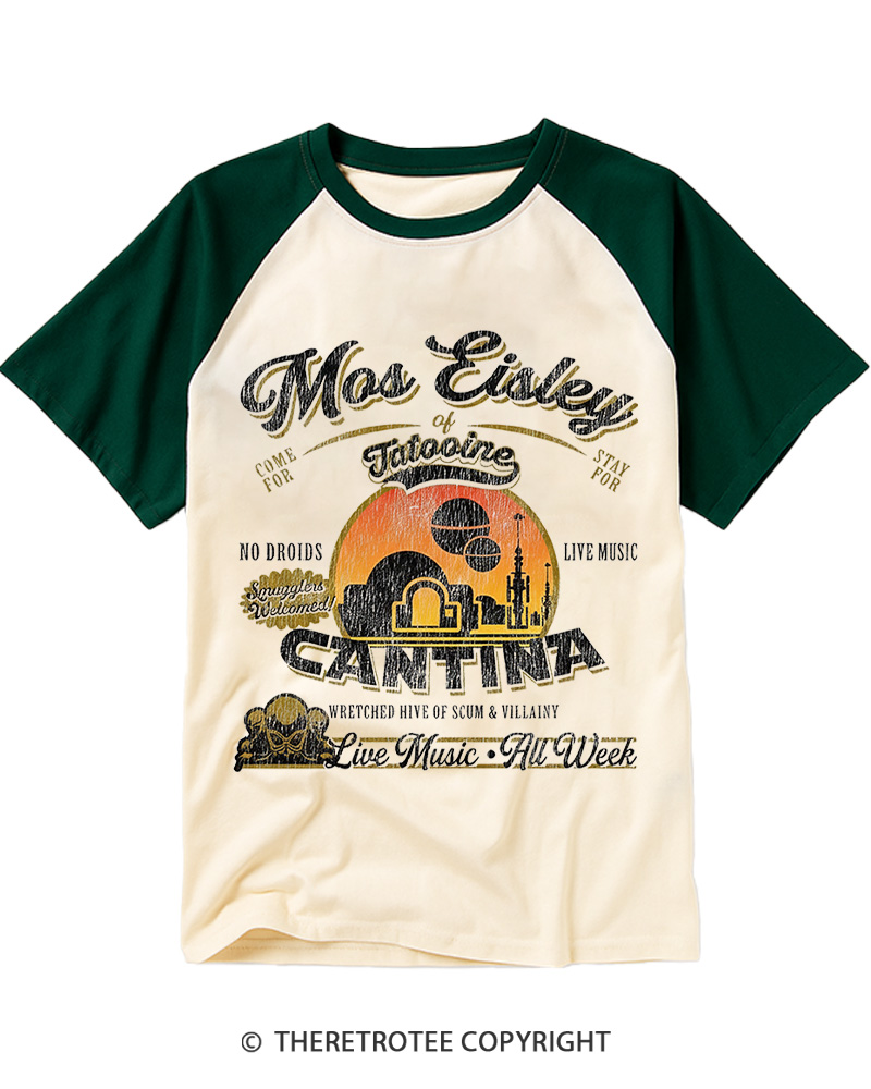 Desert Outpost Cantina 1980s Raglan Baseball T-Shirt image 2