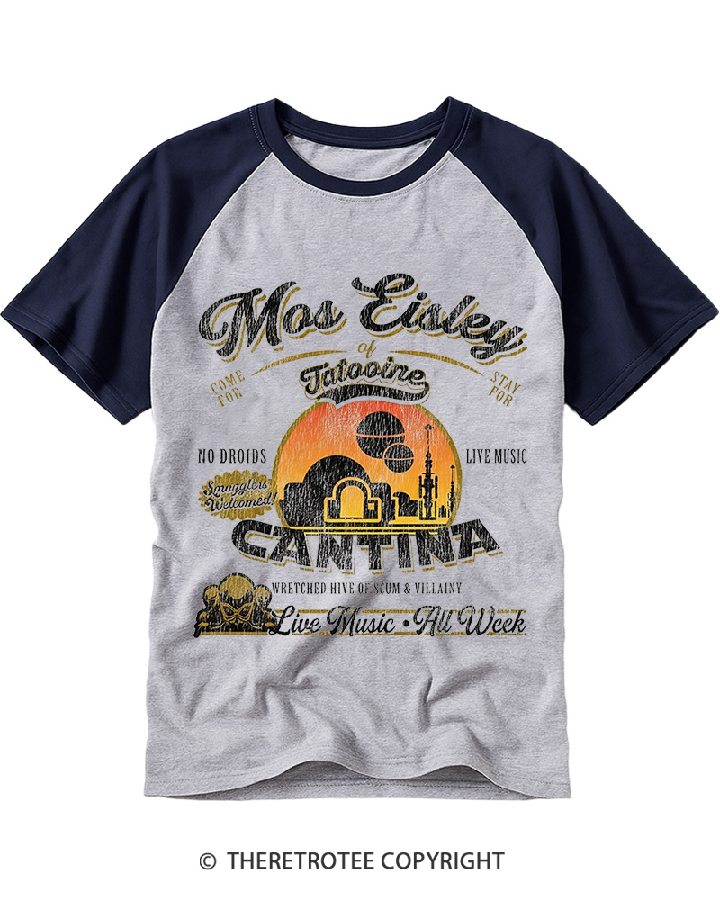 Desert Outpost Cantina 1980s Raglan Baseball T-Shirt image 3