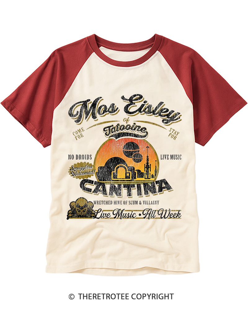 Desert Outpost Cantina 1980s Raglan Baseball T-Shirt image 4