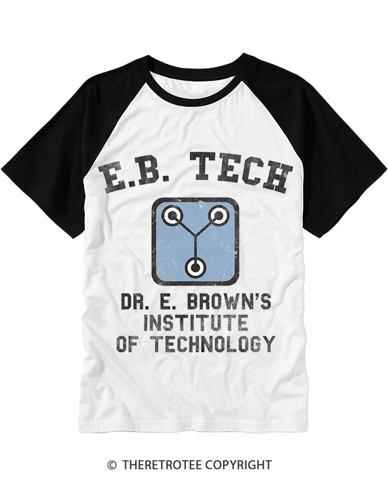 East Bay Tech Institute of Technology 1980s Raglan Baseball T-Shirt image 4
