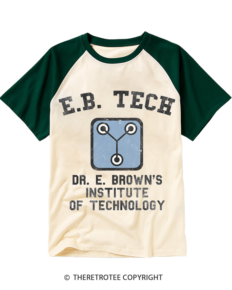 East Bay Tech Institute of Technology 1980s Raglan Baseball T-Shirt image 2