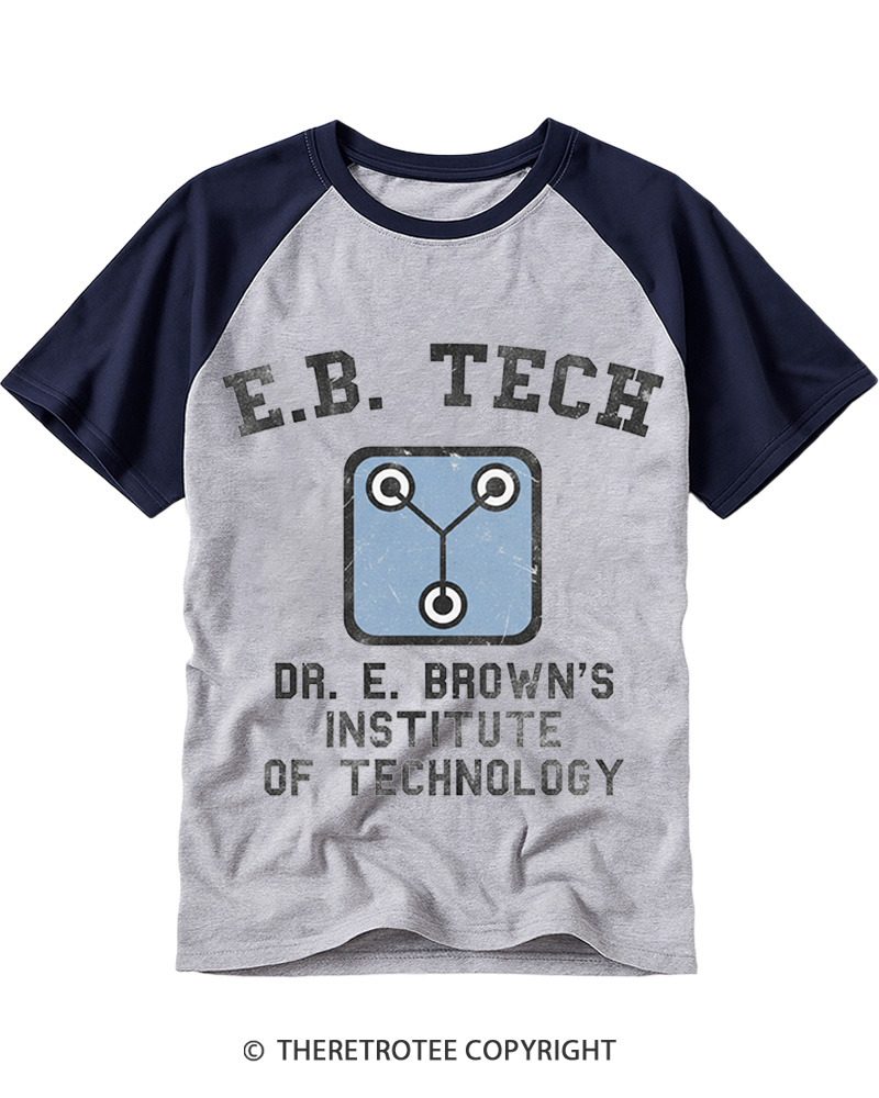 East Bay Tech Institute of Technology 1980s Raglan Baseball T-Shirt image 1