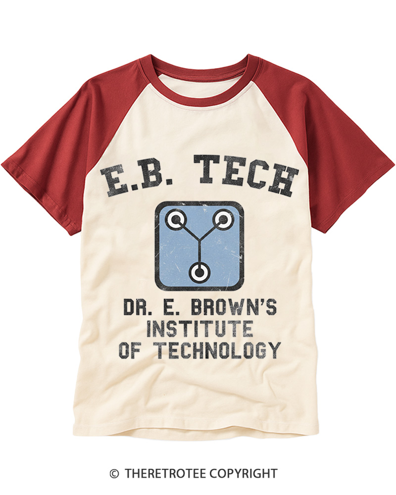 East Bay Tech Institute of Technology 1980s Raglan Baseball T-Shirt image 3