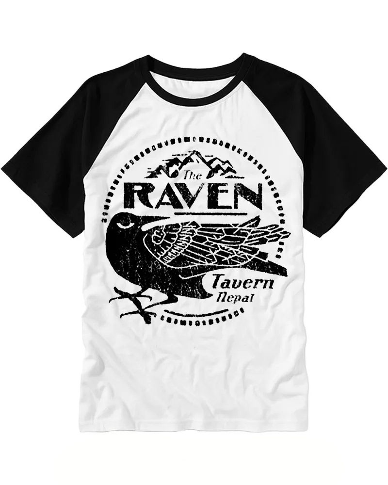 Vintage Crow Emblem Raglan Tee