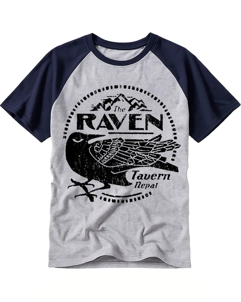 Vintage Crow Emblem Raglan Tee