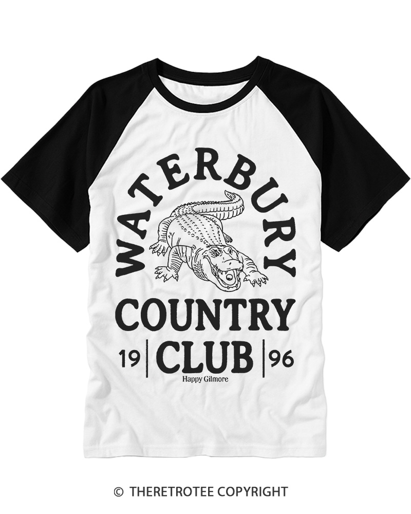 Waterbury Country Club 1996 Raglan Baseball T-Shirt image 1