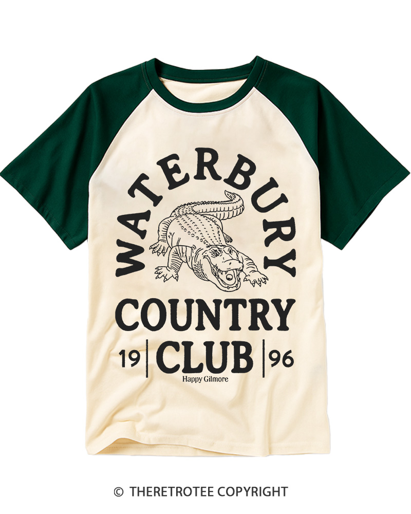 Waterbury Country Club 1996 Raglan Baseball T-Shirt image 2