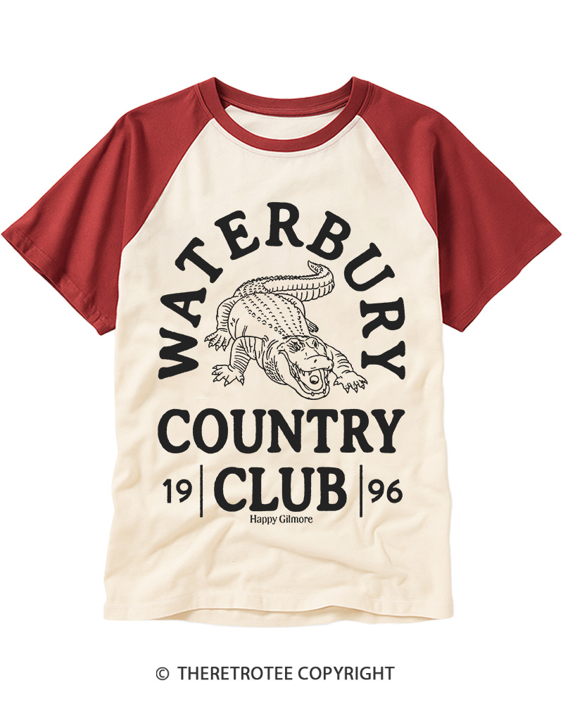 Waterbury Country Club 1996 Raglan Baseball T-Shirt image 3