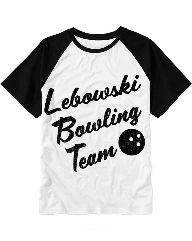 Classic Bowling Ball Print Raglan Tee